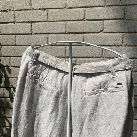 Tommy Hilfiger Straight Wide Leg Linen Pants - Picture 4 of 4